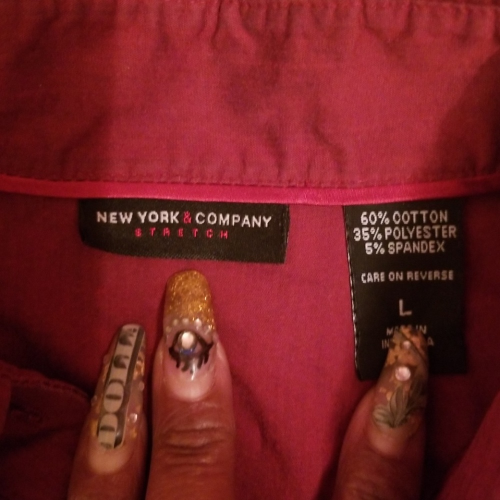 NY & Co. Shirt Size L - Picture 3 of 4
